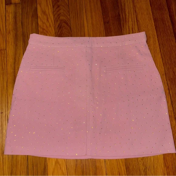 Beulah Rhinestone Pink Mini Skirt - Size Medium - Picture 5 of 9